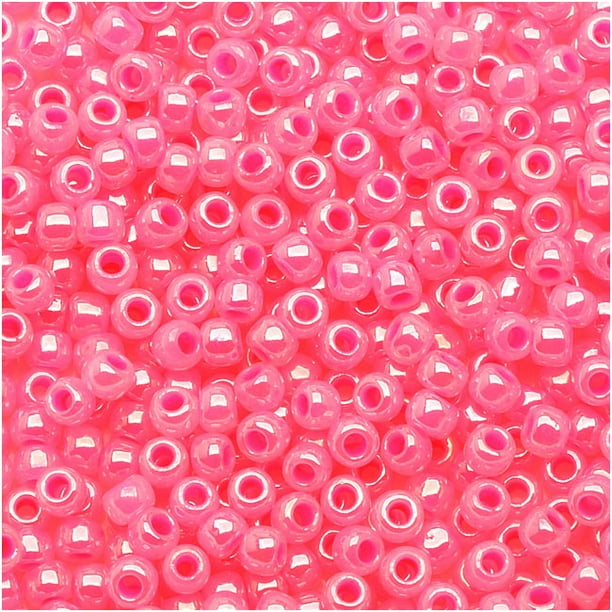 Ceylon Hot Pink TOHO Round Seed Beads All Sizes #910